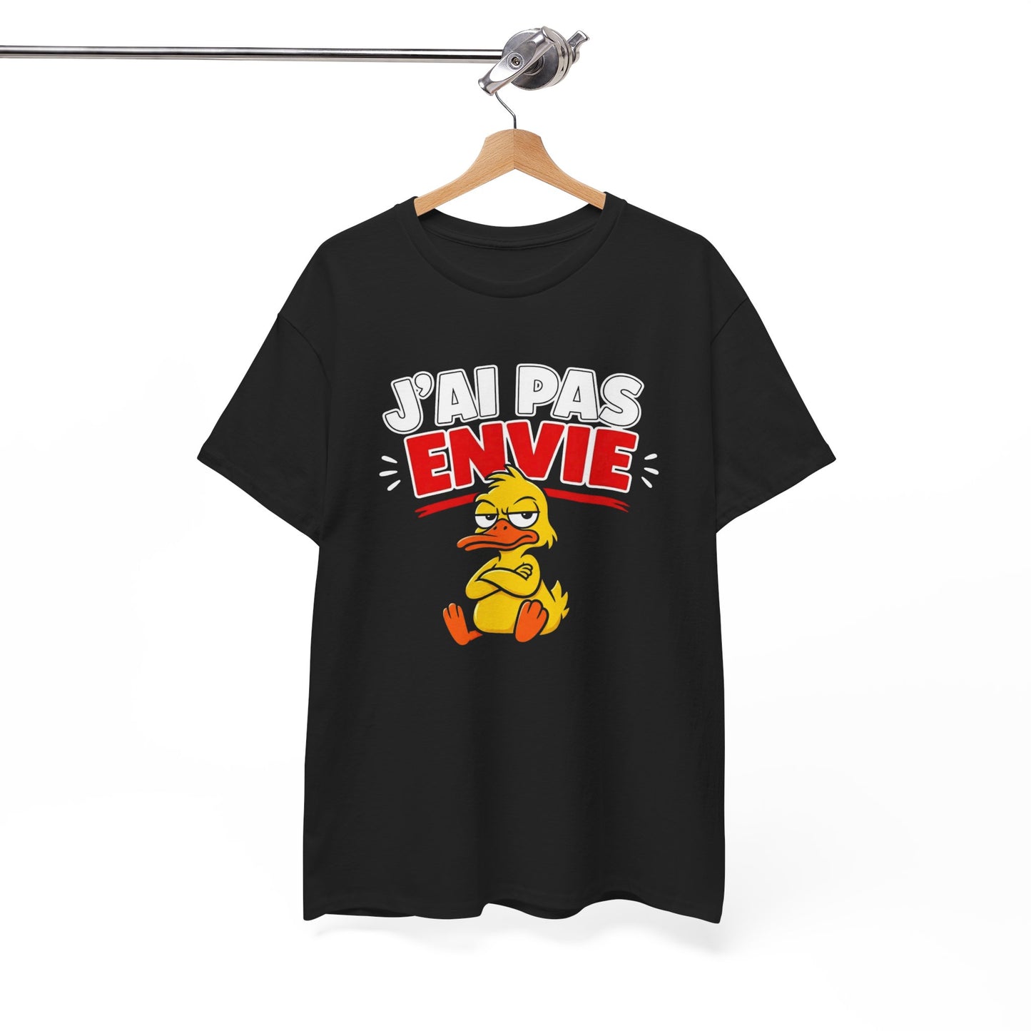 T-Shirt Humour Canard – J’ai Pas Envie – Tee Shirt Drôle Adulte Mauvaise Humeur Idée Cadeau