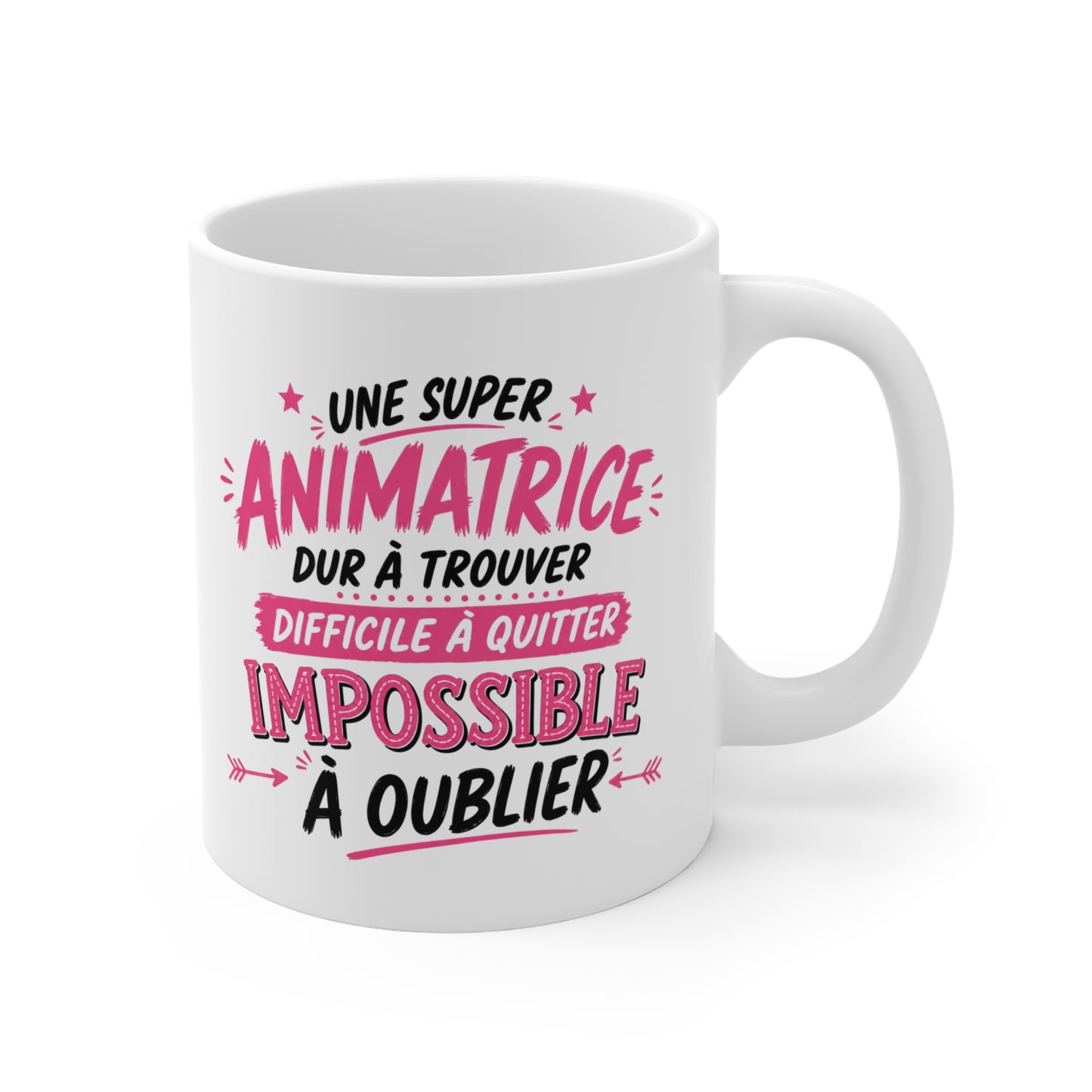 Tasse Une Super Animatrice Dur À Trouver – Mug Humour Animatrice Femme – Cadeau Métier Animation 325ml
