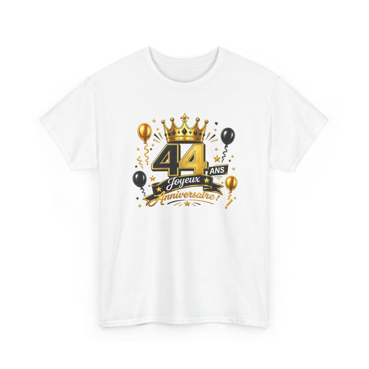 Tee Shirt Anniversaire 44 Ans Homme et Femme – Joyeux Anniversaire – Cadeau 44 Ans