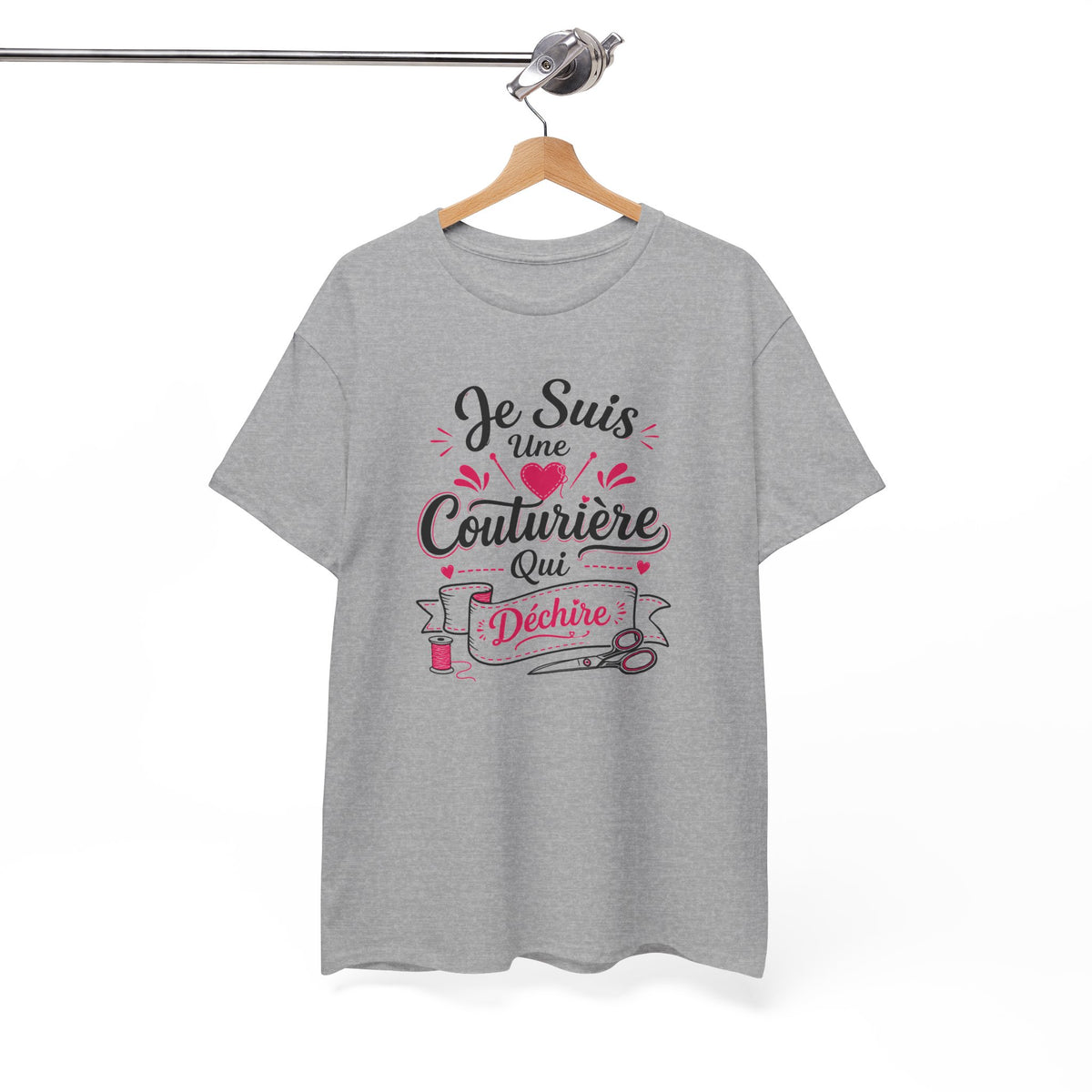 Tee Shirt Femme Couturière – Je Suis une Couturière Qui Déchire – T-Shirt Humour Couture Idée Cadeau Couturière