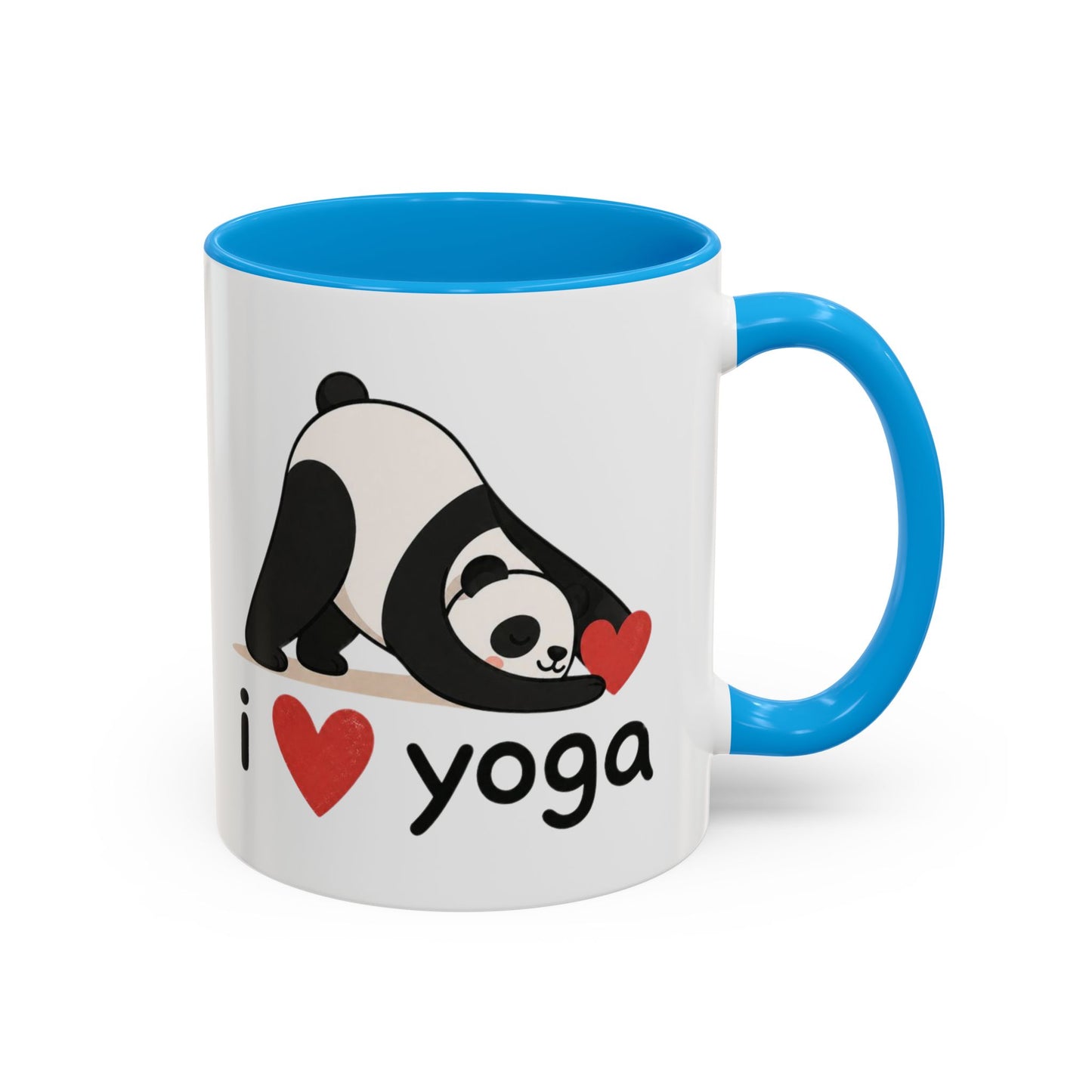 Mug Yoga Panda – I Love Yoga – Tasse Humoristique Zen Kawaii – Cadeau Original Méditation Relaxation Bien Être Céramique 325ml