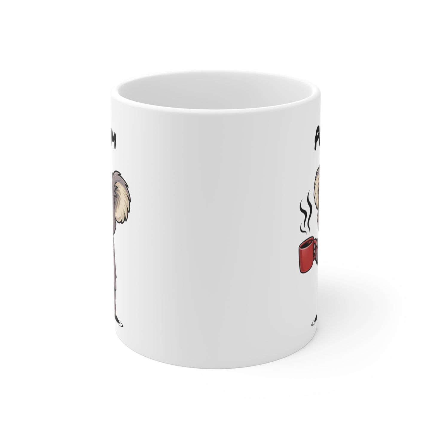 Mug Koala Fatigué Personnalisable 325ml – Tasse Café Humour Animal Mignon Drôle Réveil Difficile Travail Bureau