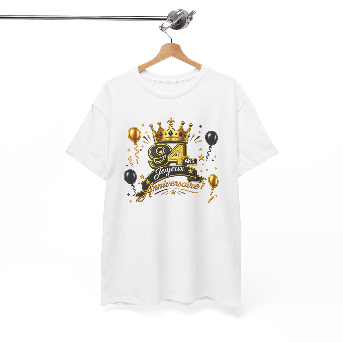 Tee Shirt Anniversaire 94 Ans Homme et Femme – Joyeux Anniversaire – Cadeau 94 Ans