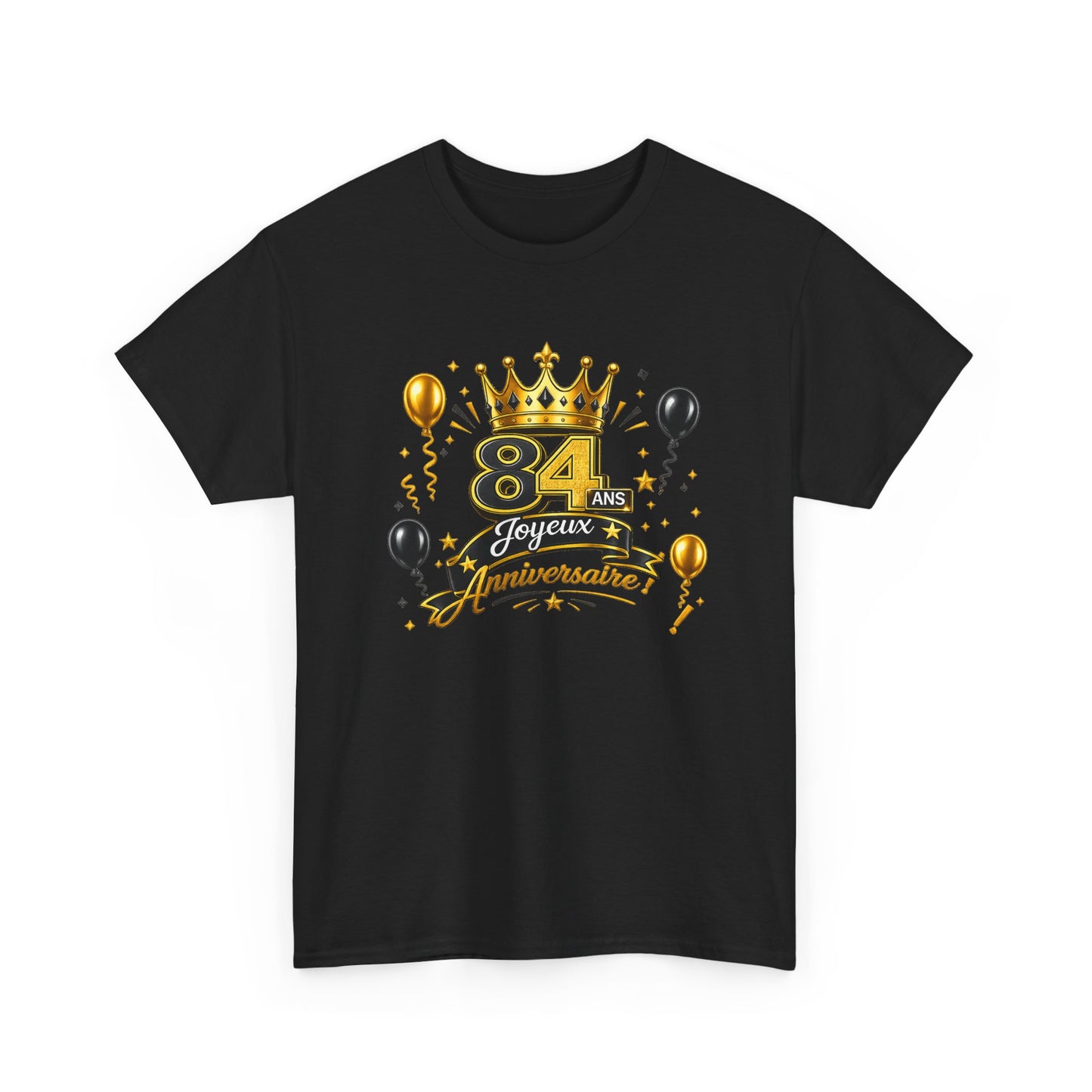 Tee Shirt Anniversaire 84 Ans Homme et Femme – Joyeux Anniversaire – Cadeau 84 Ans