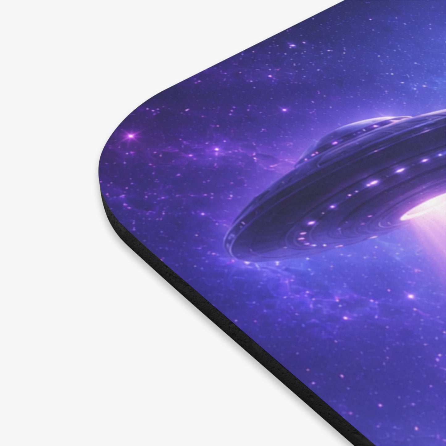 Tapis de Souris 22x18cm  Personnalisé Alien JuL  avec Prénom – Design Galaxie Espace OVNI – Cadeau Original Homme Femme Enfant Bureau Gaming