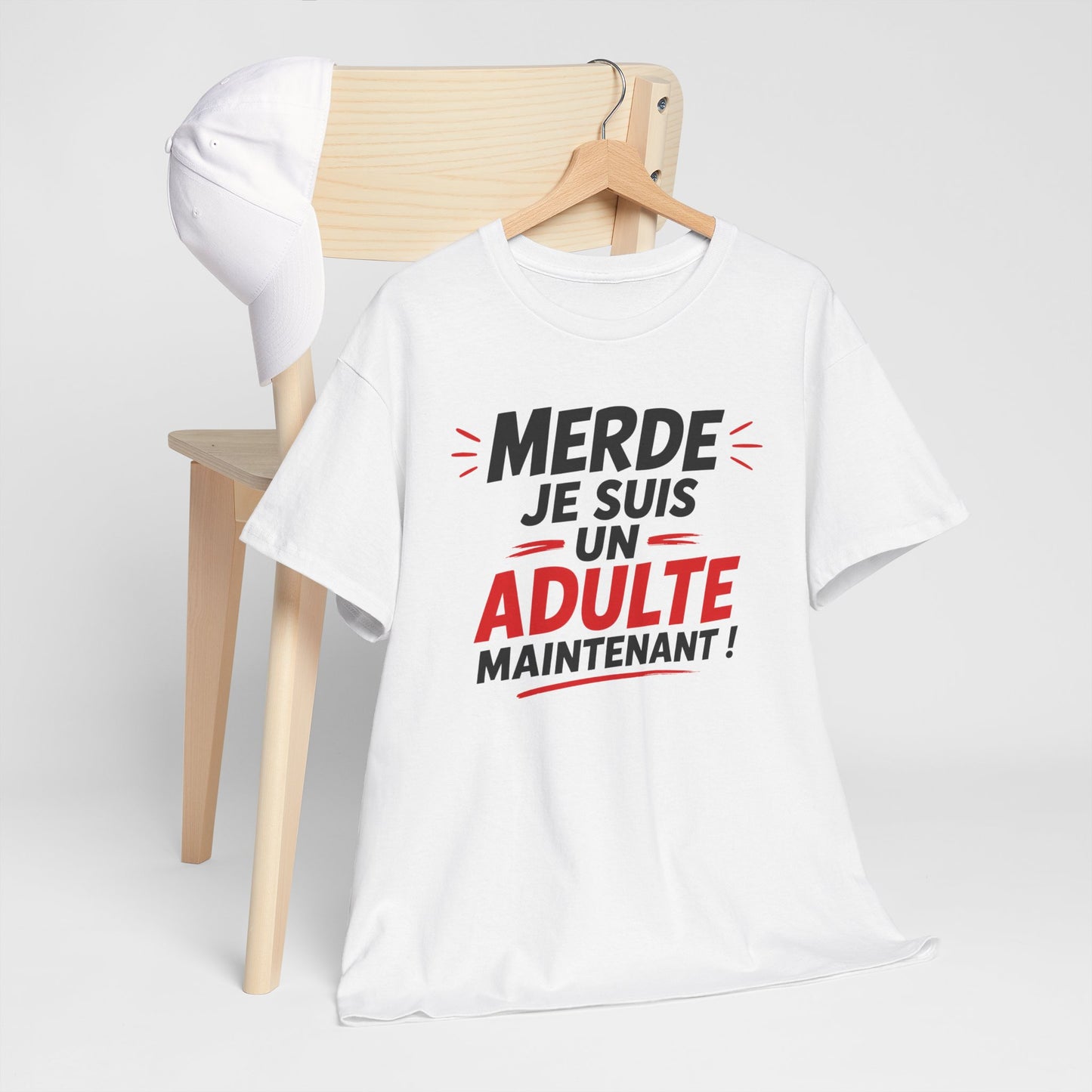 Tee-Shirt Anniversaire 18 Ans Homme Femme – Cadeau Majorité Humour – Adulte Maintenant – Idée Cadeau Jeune Adulte