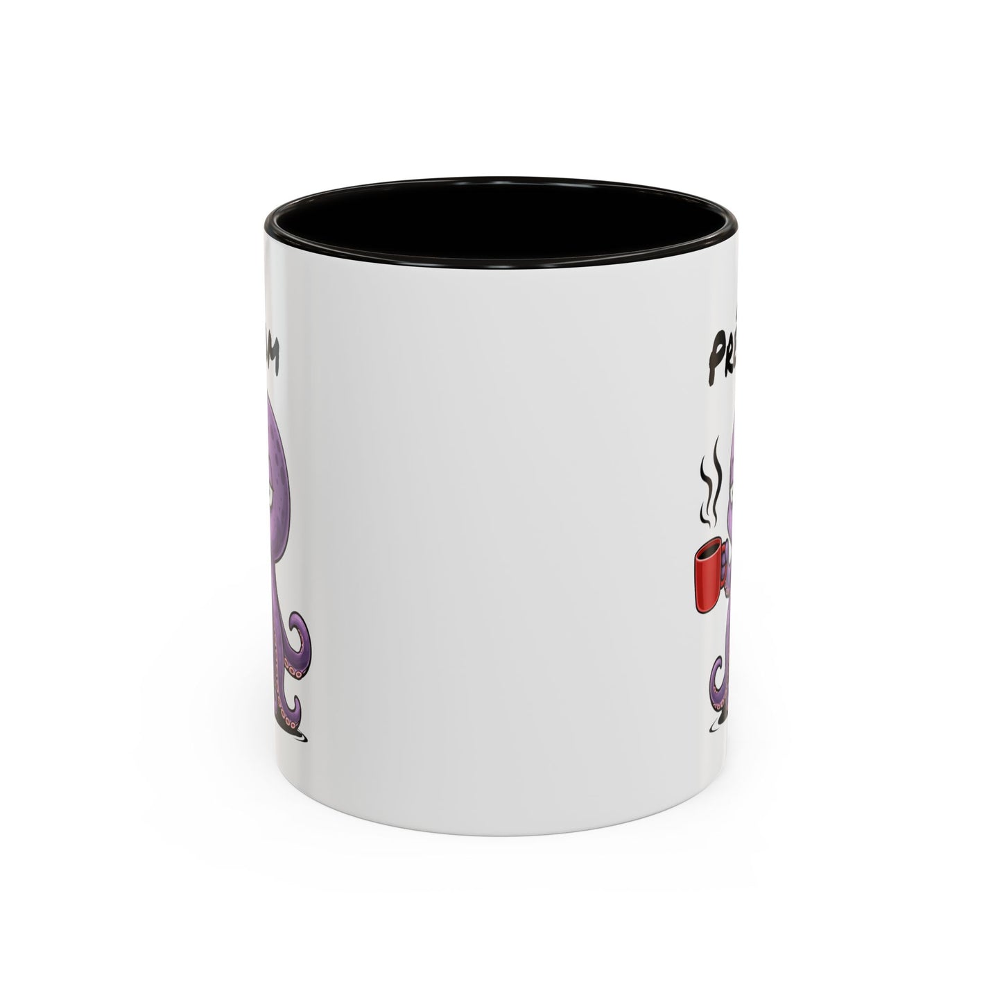 Mug Poulpe Fatigué Personnalisable 325ml – Tasse Café Humour Animal Marin Drôle Réveil Difficile Bureau