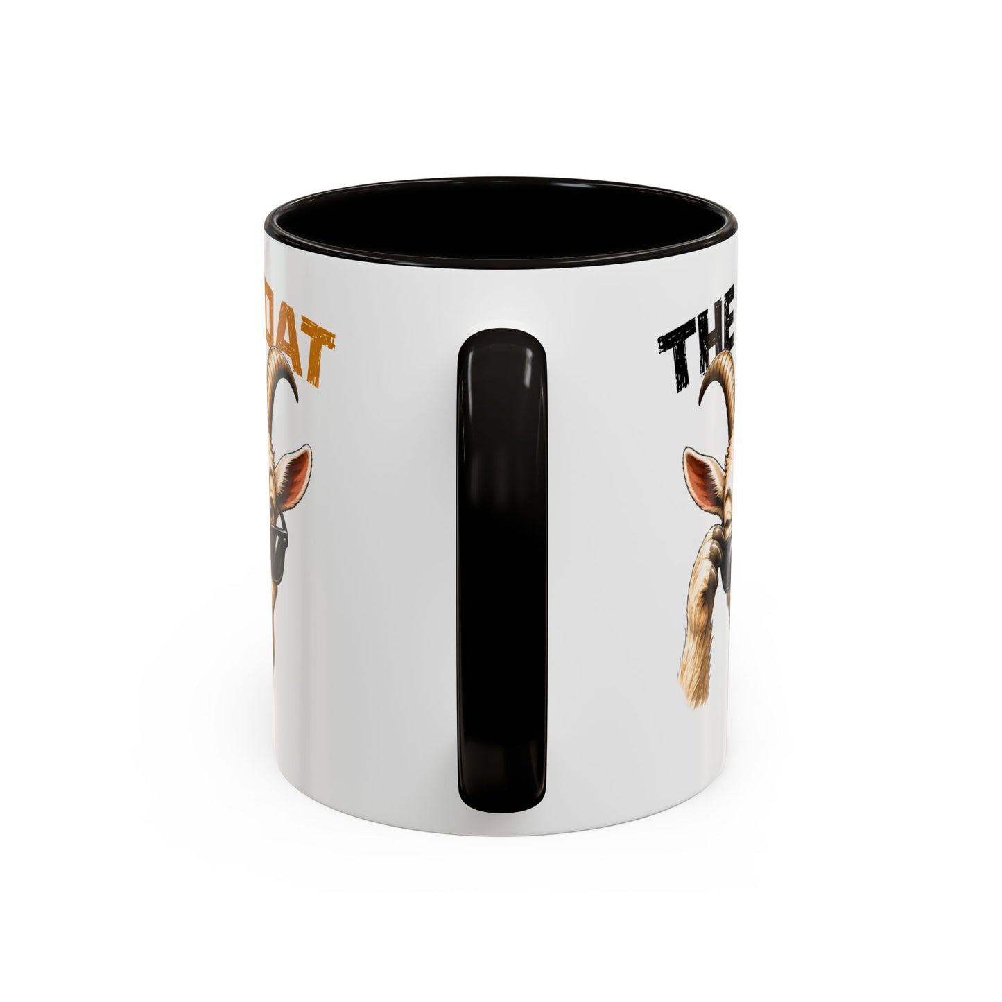 Tasse Humoristique Chèvre “The Goat” – Mug Animal Drôle et Stylé avec Lunettes – Cadeau Fun 325ml