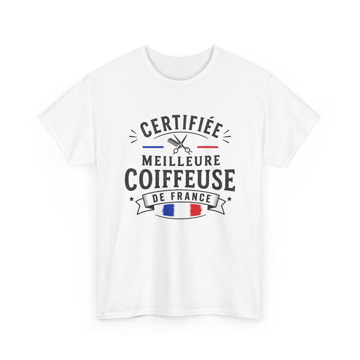 Tee Shirt Femme Coiffeuse Cadeau Métier Coiffure Professionnelle Salon Ciseaux Cheveux France