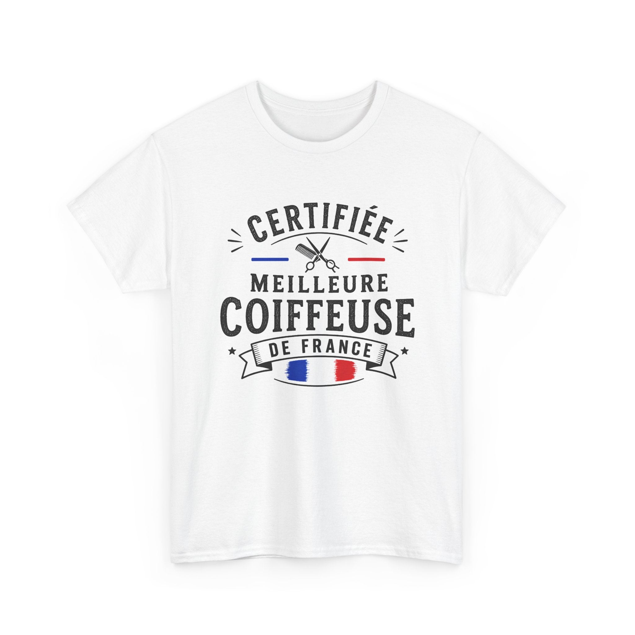 Tee Shirt Femme Coiffeuse Cadeau Métier Coiffure Professionnelle Salon Ciseaux Cheveux France