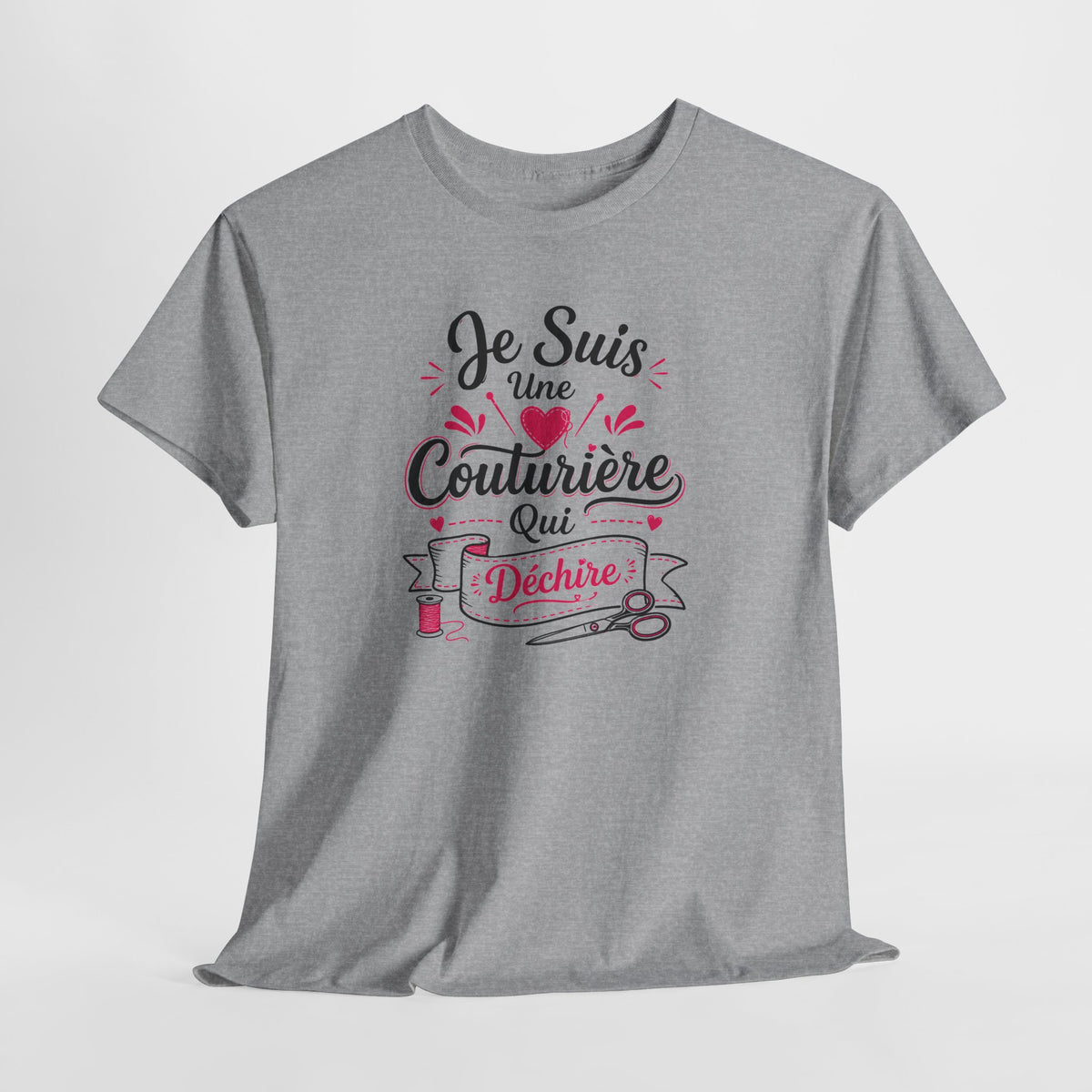 Tee Shirt Femme Couturière – Je Suis une Couturière Qui Déchire – T-Shirt Humour Couture Idée Cadeau Couturière
