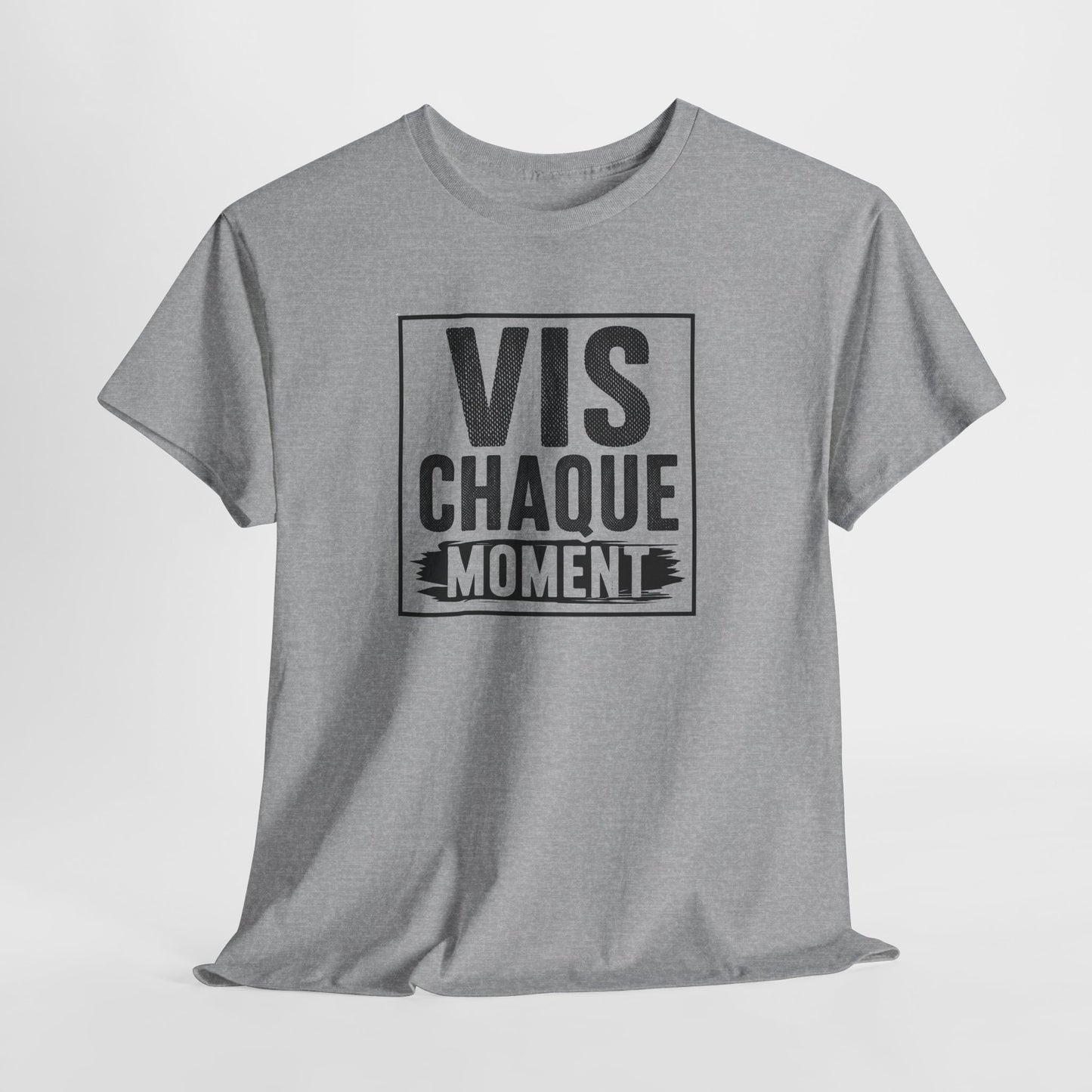 T-Shirt Homme et Femme Motivation Positive – Message Inspirant Vie et Bonheur – Cadeau Original