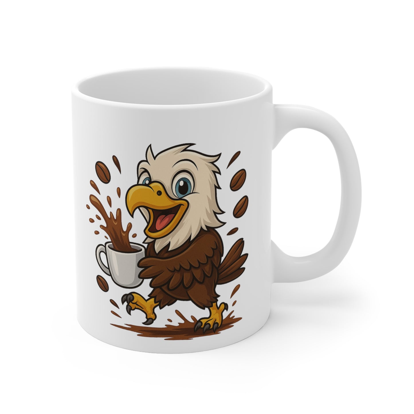 Tasse Aigle Amusant – Mug Café Cartoon Céramique 325ml – Cadeau Original Animal Mignon