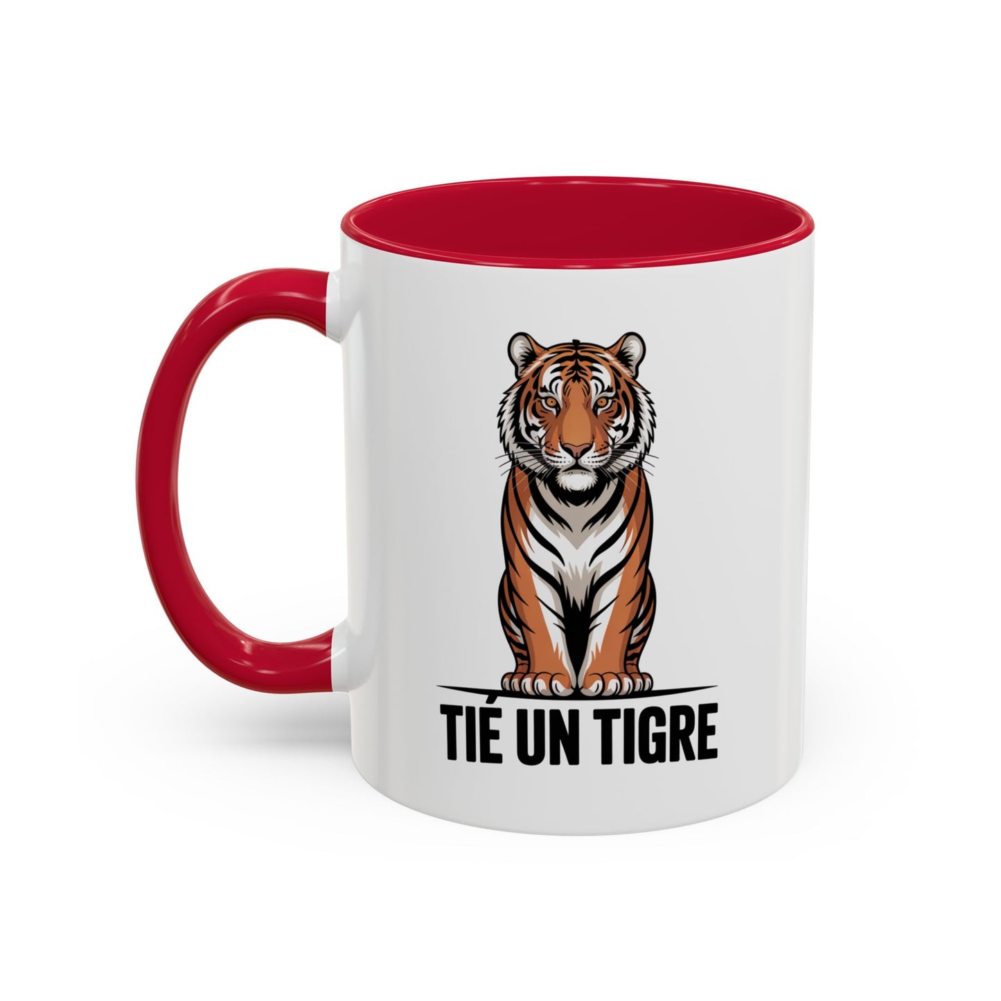 Tasse Humour Motivation – Mug Tié un Tigre – Expression Inspirante – Cadeau Original – Céramique 325ml