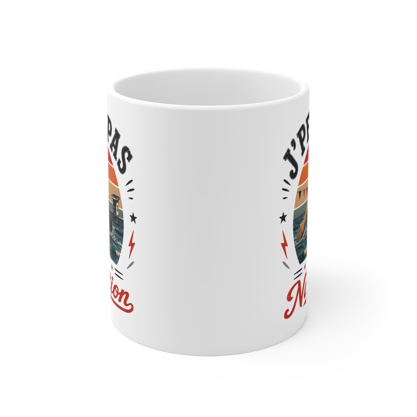 Tasse J’Peux Pas J’Ai Natation – Mug Humour Nageur Vintage – Cadeau Sport Aquatique Homme Femme 325ml