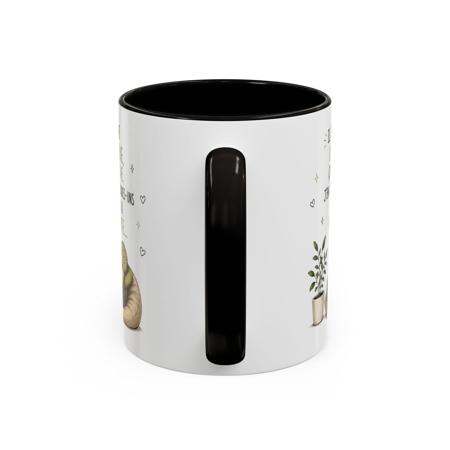 Tasse Tortue Drôle Homme et Femme – Mug Humour Jardinage Plantes Main Verte – Cadeau Original Amusant 325 ml