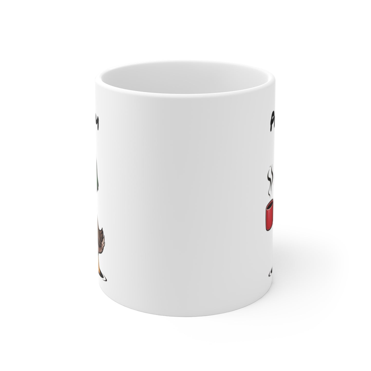 Mug Canard Fatigué Personnalisable 325ml – Tasse Café Humoristique Prénom Cadeau Original