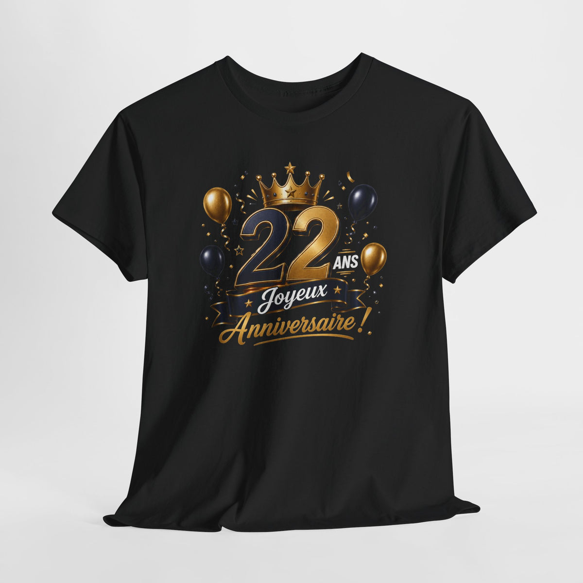 Tee Shirt Anniversaire 22 Ans Homme et Femme Joyeux Anniversaire Cadeau 22 Ans Idée Cadeau Adulte