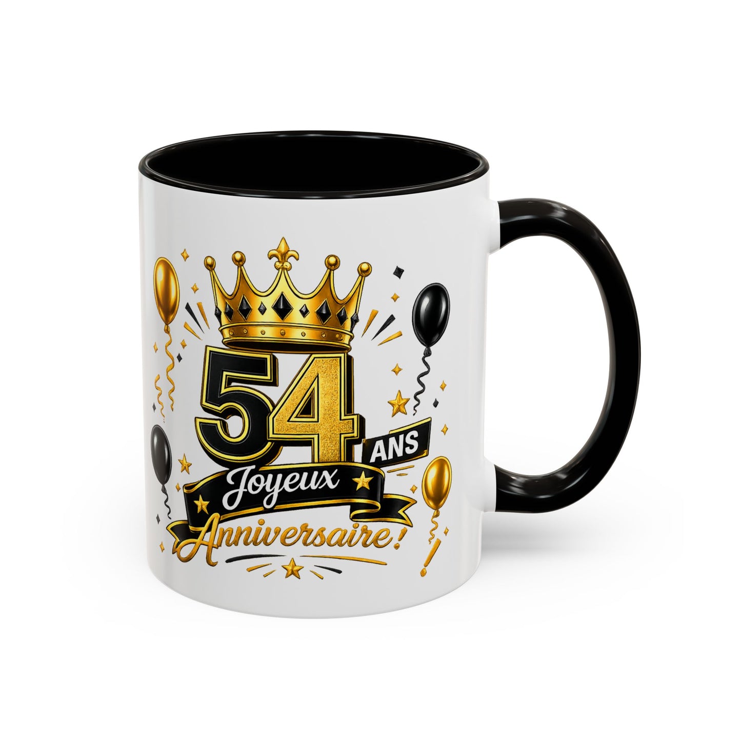 Mug Joyeux 54 Ans – Tasse Anniversaire 54 Ans – Cadeau Original pour Femme Homme – Idée Cadeau 54e Anniversaire