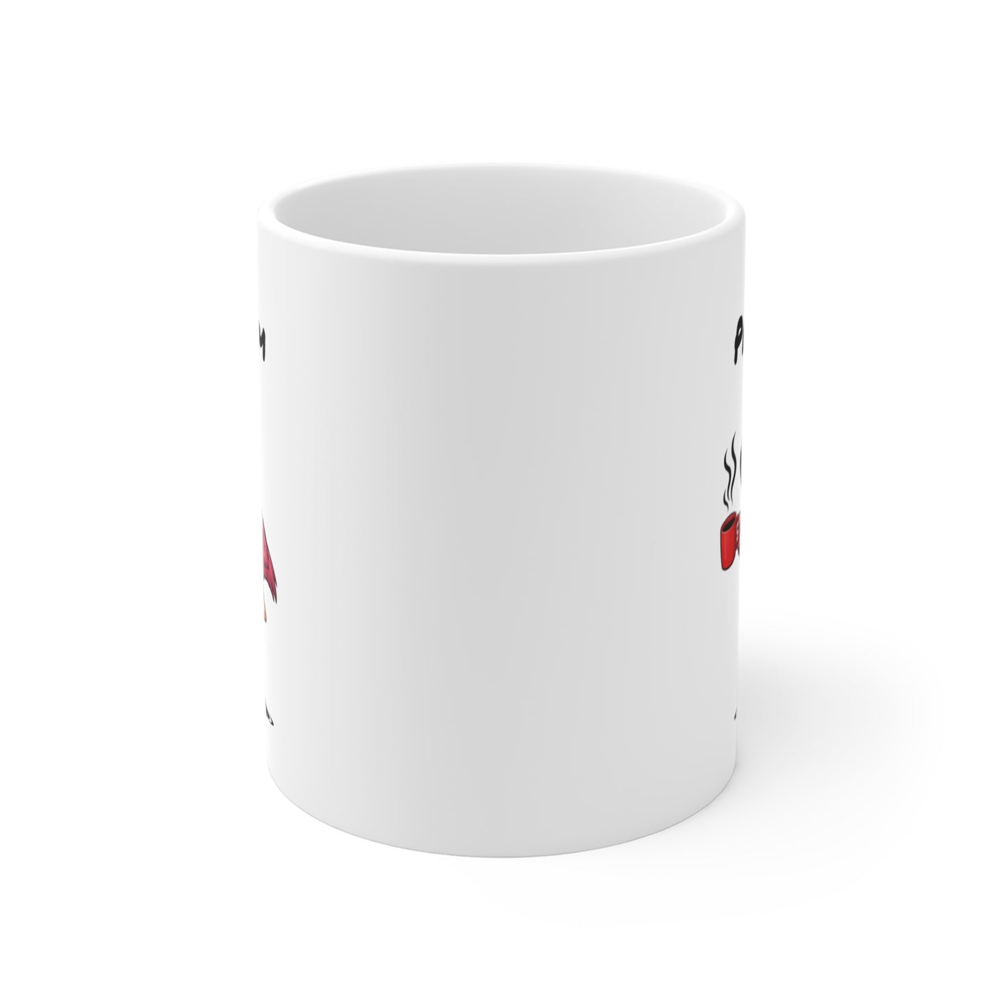 Mug Flamant Rose Personnalisable 325ml – Tasse Café Humour Fatigue Matin Drôle Cadeau Original