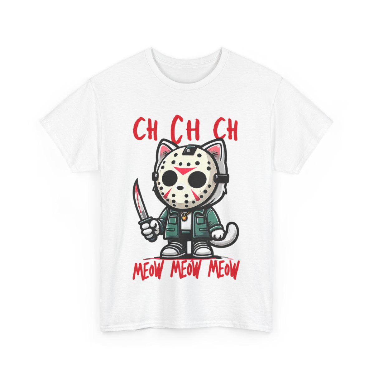 Tee shirt Unisex chat meow Idée cadeau humour drôle amusant Homme/Femme