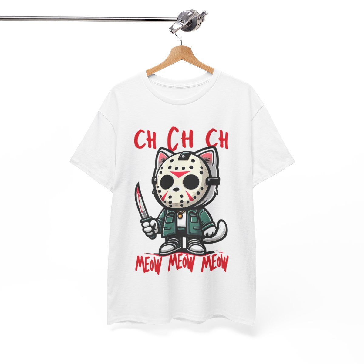 Tee shirt Unisex chat meow Idée cadeau humour drôle amusant Homme/Femme