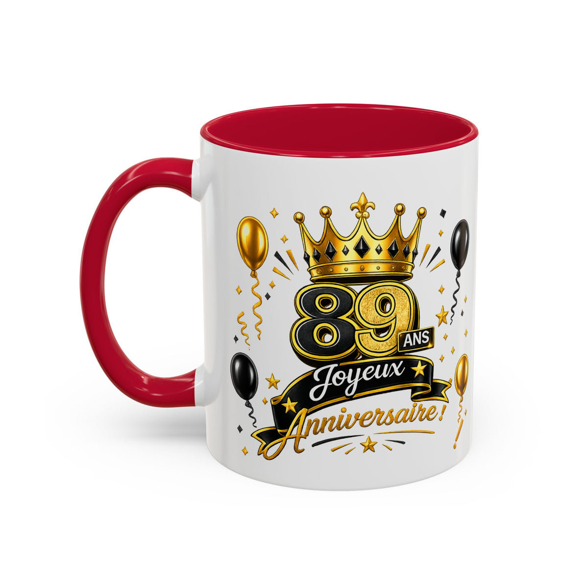 Mug Joyeux 89 Ans – Tasse Anniversaire 89 Ans – Cadeau Original pour Femme Homme – Idée Cadeau 89e Anniversaire