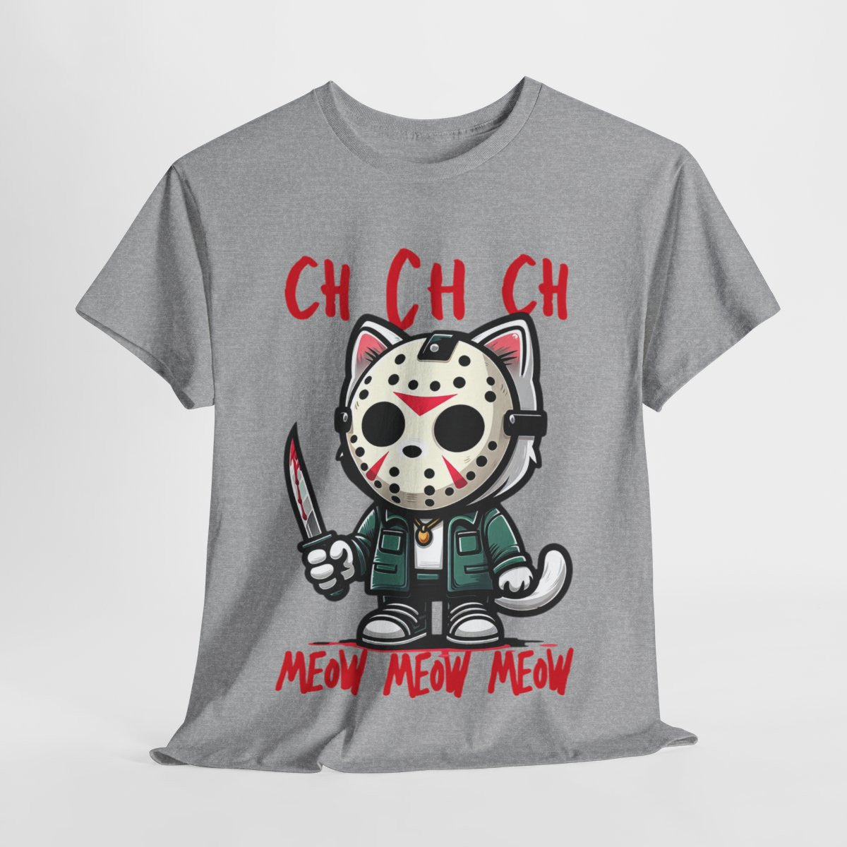 Tee shirt Unisex chat meow Idée cadeau humour drôle amusant Homme/Femme