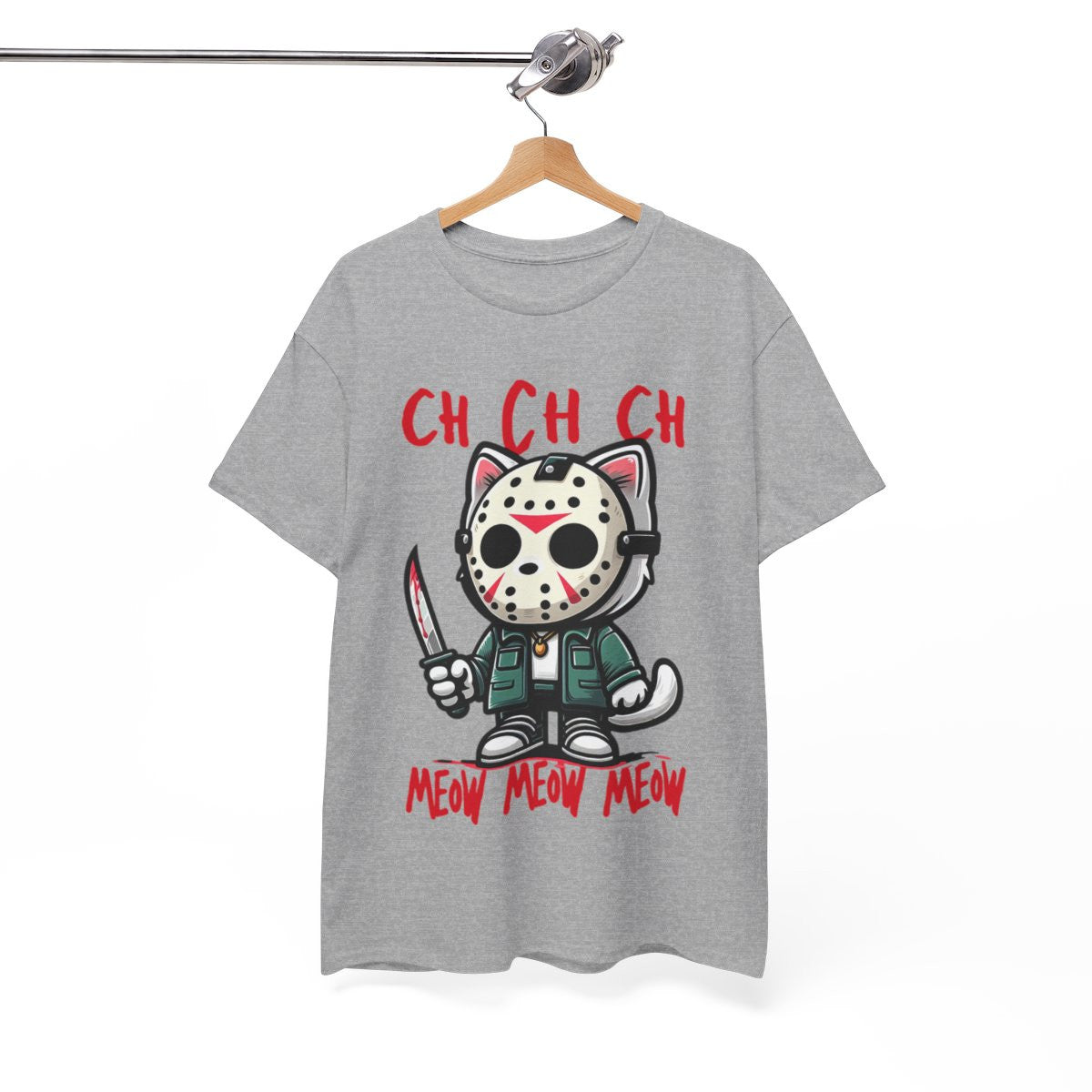 Tee shirt Unisex chat meow Idée cadeau humour drôle amusant Homme/Femme