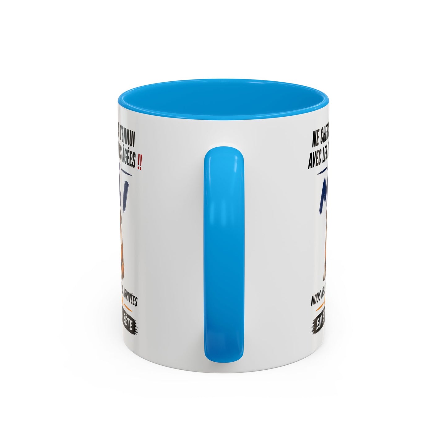 Tasse Humour Personnes Nées en Mai – Mug Bulldog Drôle Senior Retraité – Cadeau Anniversaire Homme Femme 325ml