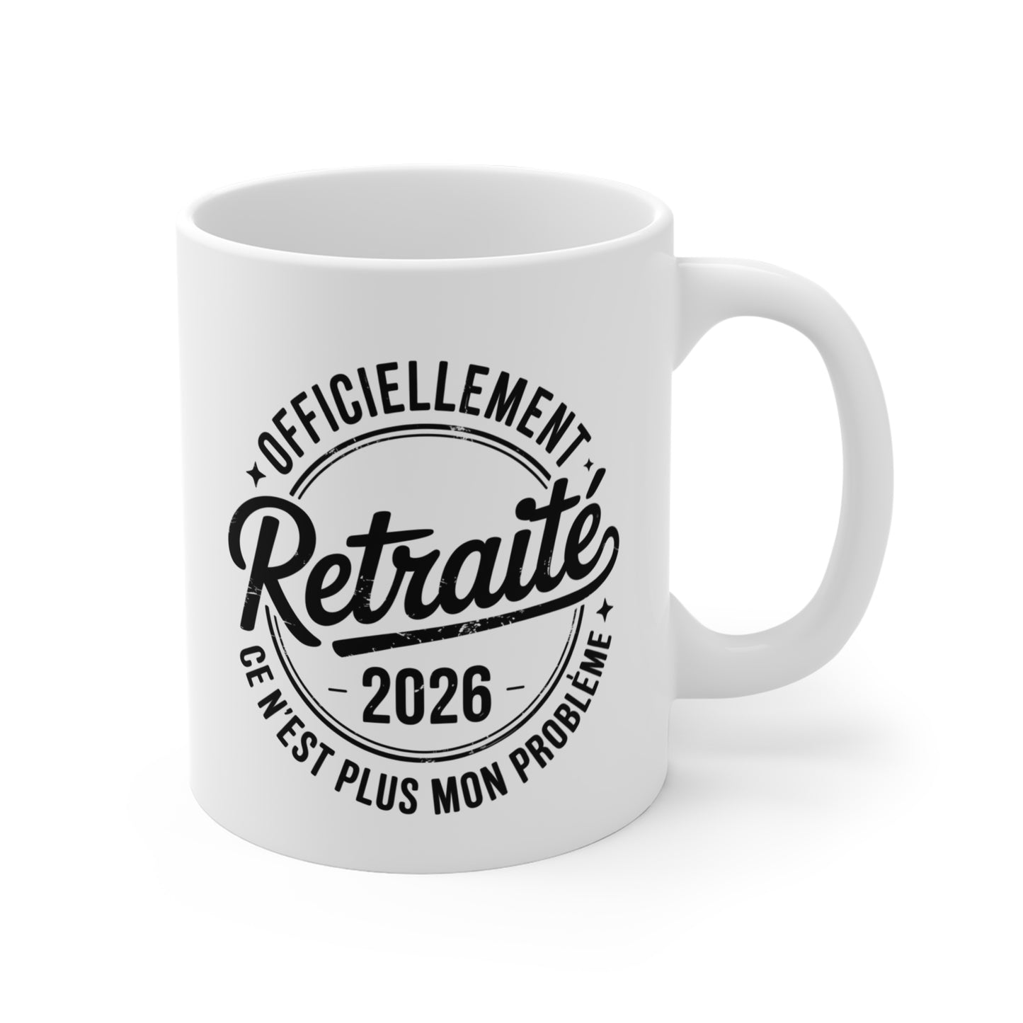 Tasse Retraite Homme 2026 – Officiellement Retraité Ce N’est Plus Mon Problème – Mug Humour Cadeau
