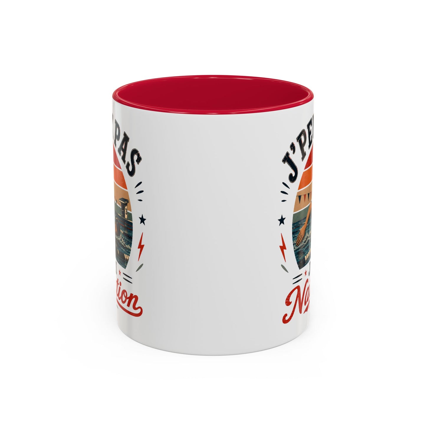 Tasse J’Peux Pas J’Ai Natation – Mug Nageur Vintage Humoristique – Cadeau Passion Natation Homme Femme 325ml