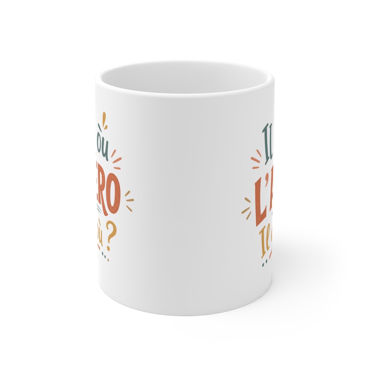 Tasse Il Est Où L’Apéro – Mug Humour Apéro et Soirée – Cadeau Drôle Homme Femme 325ml