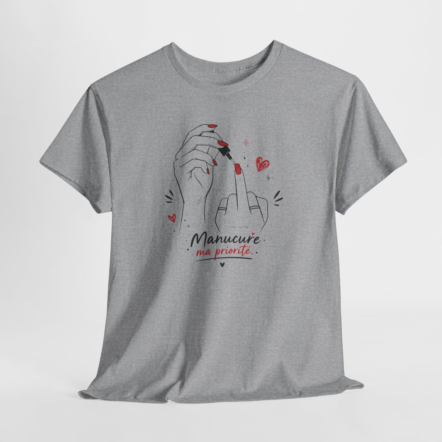 Tee-Shirt Femme Manucure Ongles Nail Art – Cadeau Prothésiste Ongulaire Esthéticienne Nail Artist – Idée Cadeau Beauté