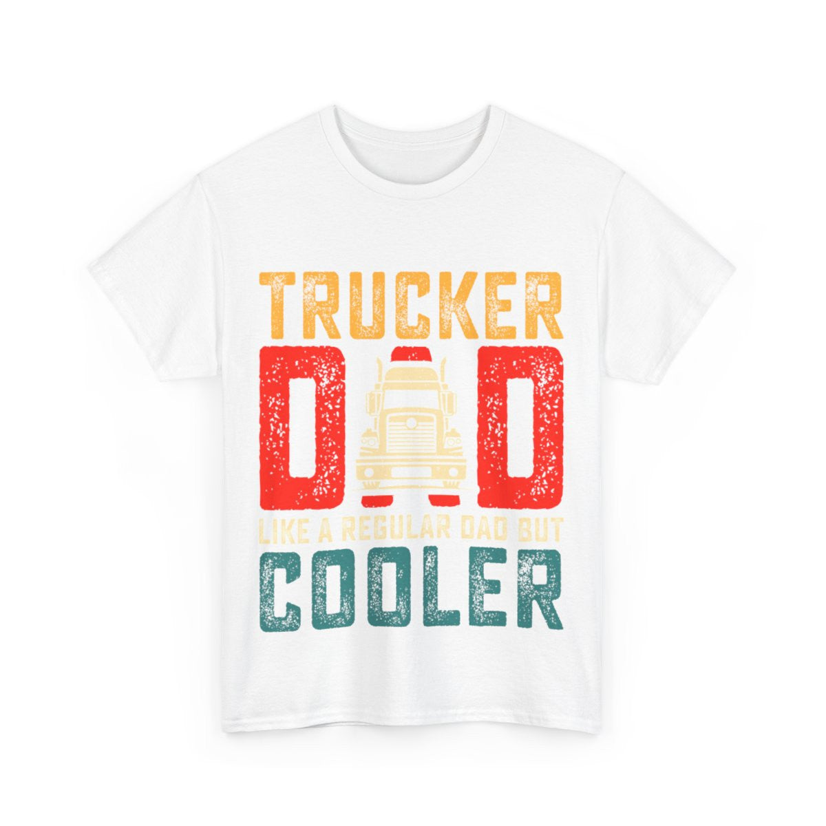 Tee shirt Unisex Trucker Dad papa camion idée cadeau Homme/Femme