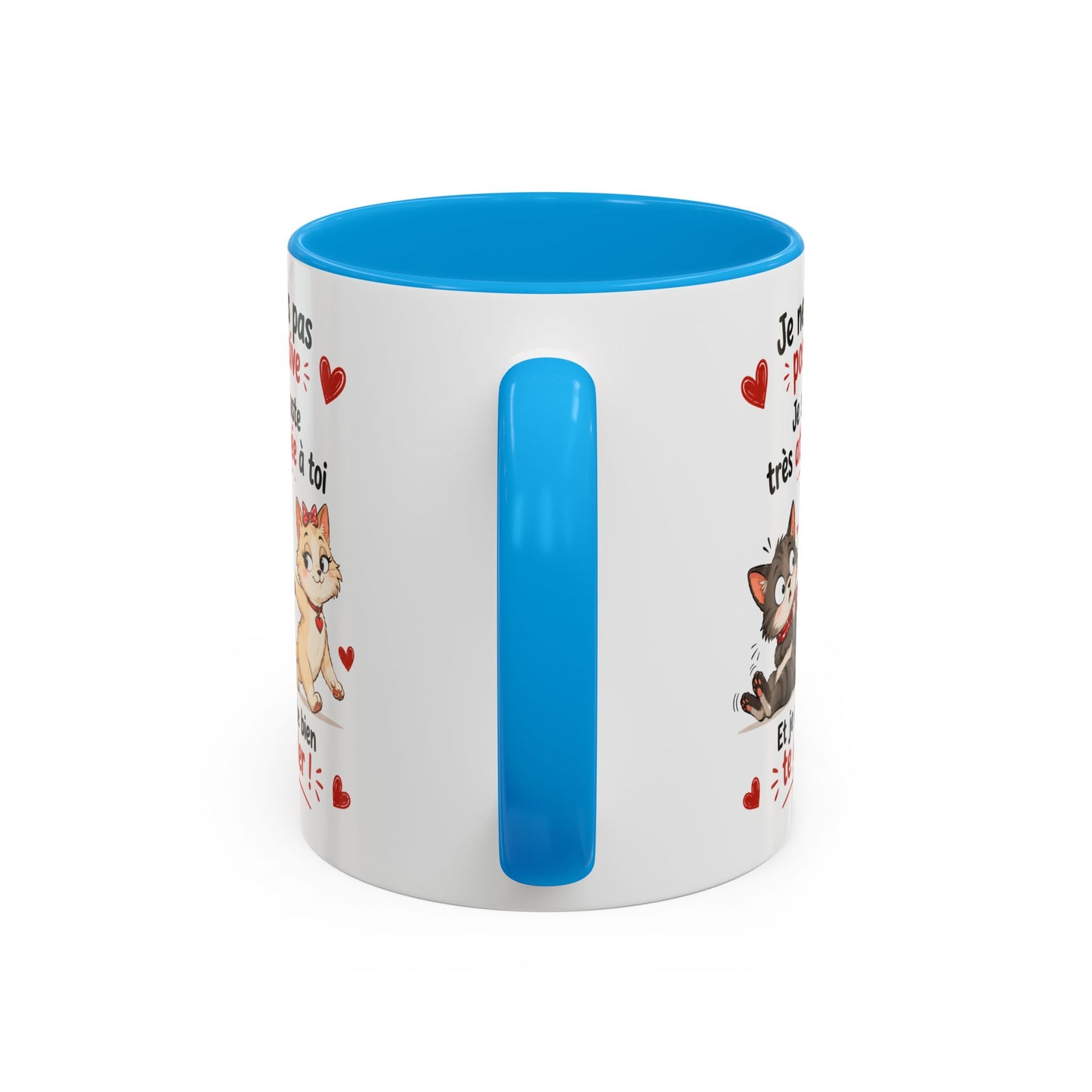 Tasse Je Ne Suis Pas Possessive Je Suis Très Attachée À Toi – Mug Chats Couple Humour Amour 325ml