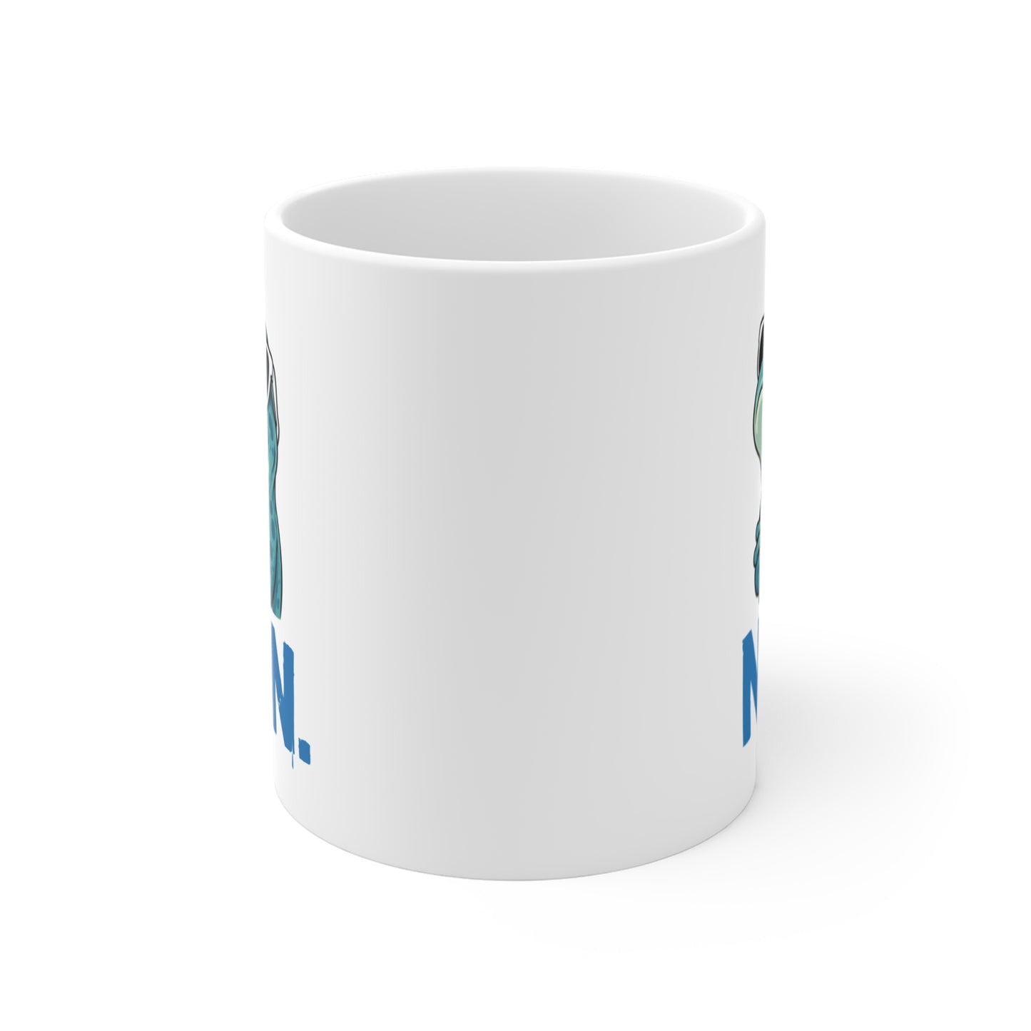 Tasse Non. – Mug Humour Grenouille Cool – Cadeau Drôle Homme Femme 325 ml
