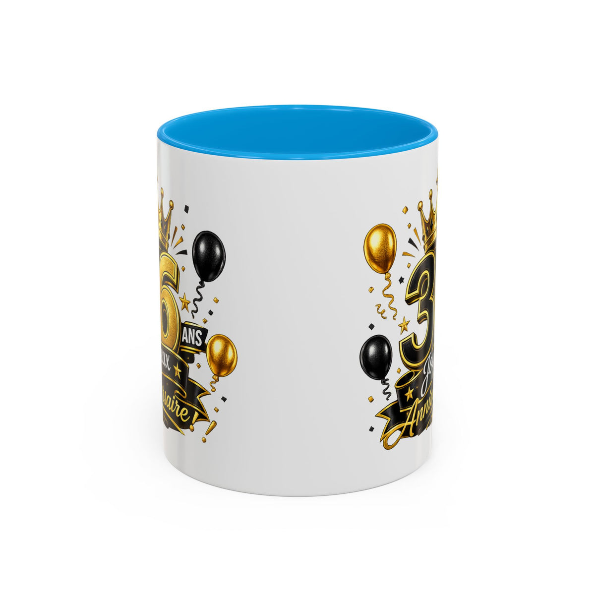 Mug Joyeux 36 Ans – Tasse Anniversaire 36 Ans – Cadeau Original pour Femme Homme – Idée Cadeau 36e Anniversaire Noir Bleu Rouge