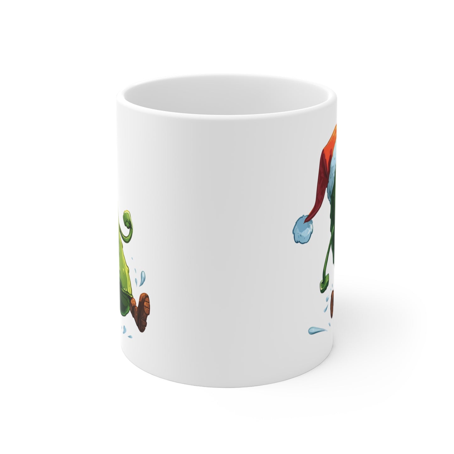 Mug Cornichon de Noël – Tasse Humour Festif Cartoon – Cadeau Drôle Original Céramique 325ml