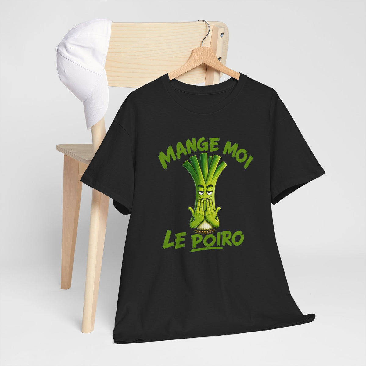 Tee Shirt Poireau JuL Humour Homme Femme – T-Shirt Drôle Légume Vert – Idée Cadeau Original