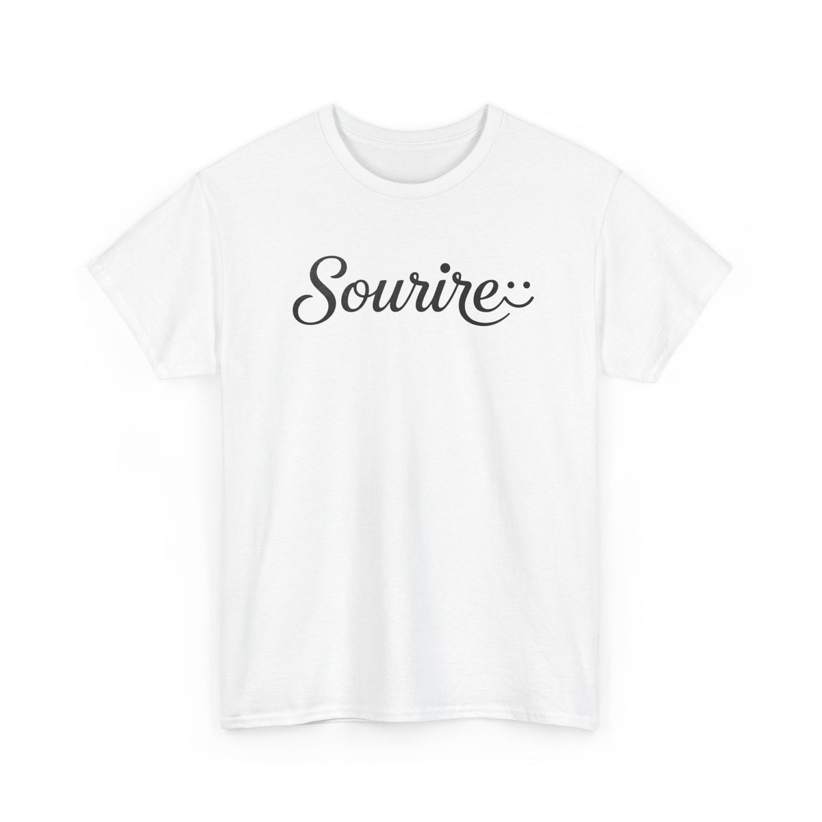 Tee-Shirt Homme et Femme Message Positif – Idée Cadeau Original Bonne Humeur Optimisme Joie – Vêtement Décontracté Design Minimaliste