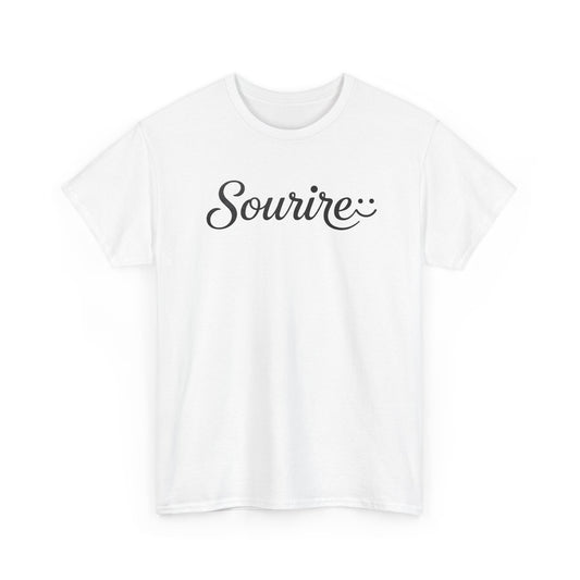 Tee-Shirt Homme et Femme Message Positif – Idée Cadeau Original Bonne Humeur Optimisme Joie – Vêtement Décontracté Design Minimaliste