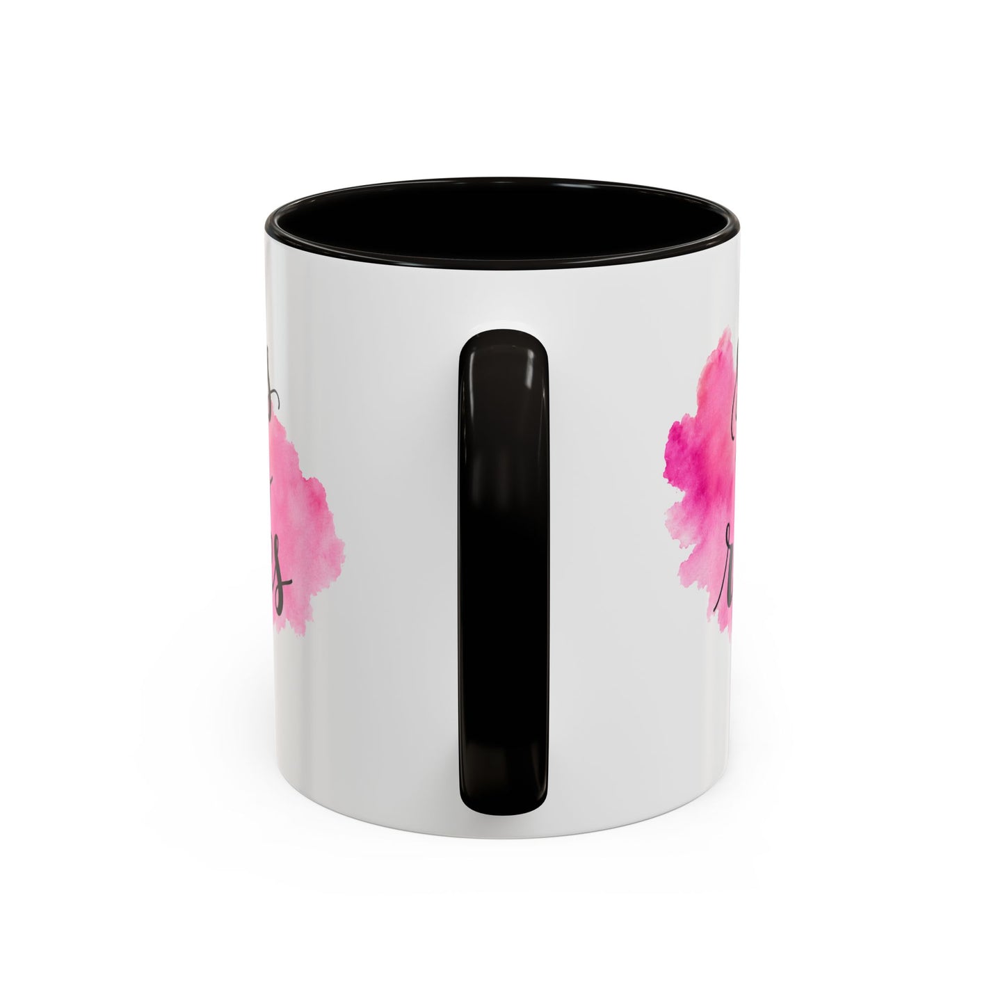 Mug Femme Motivation – Tasse Inspirante Aquarelle Rose – Cadeau Original Positif, Encouragement Réussite Noir Bleu Rouge