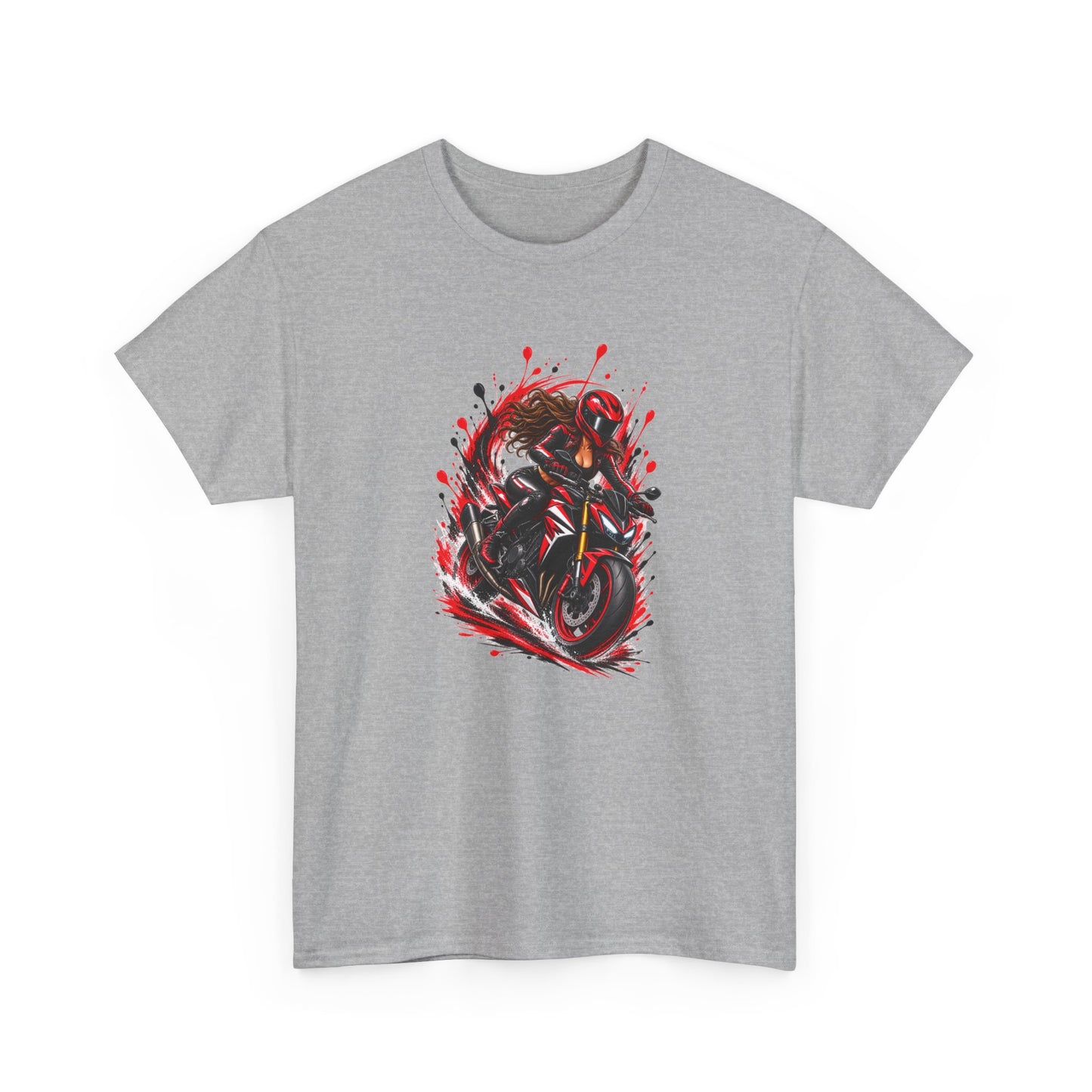 Tee Shirt Moto Femme – Motarde Passionnée de Vitesse – T-Shirt Moto Sportive Cadeau Original Femme