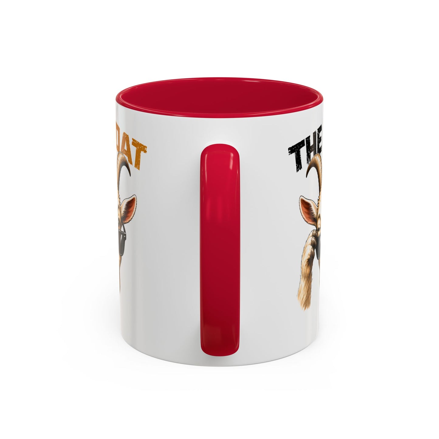 Tasse Humoristique Chèvre “The Goat” – Mug Animal Drôle et Stylé avec Lunettes – Cadeau Fun 325ml