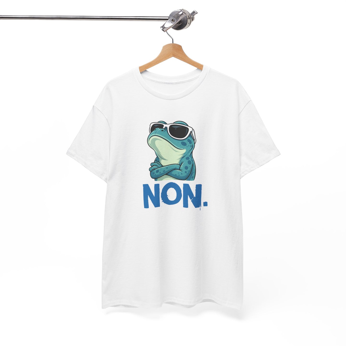 Tee-Shirt Humour Homme et Femme – Grenouille Drôle avec Lunettes de Soleil – Idée Cadeau Original Anniversaire