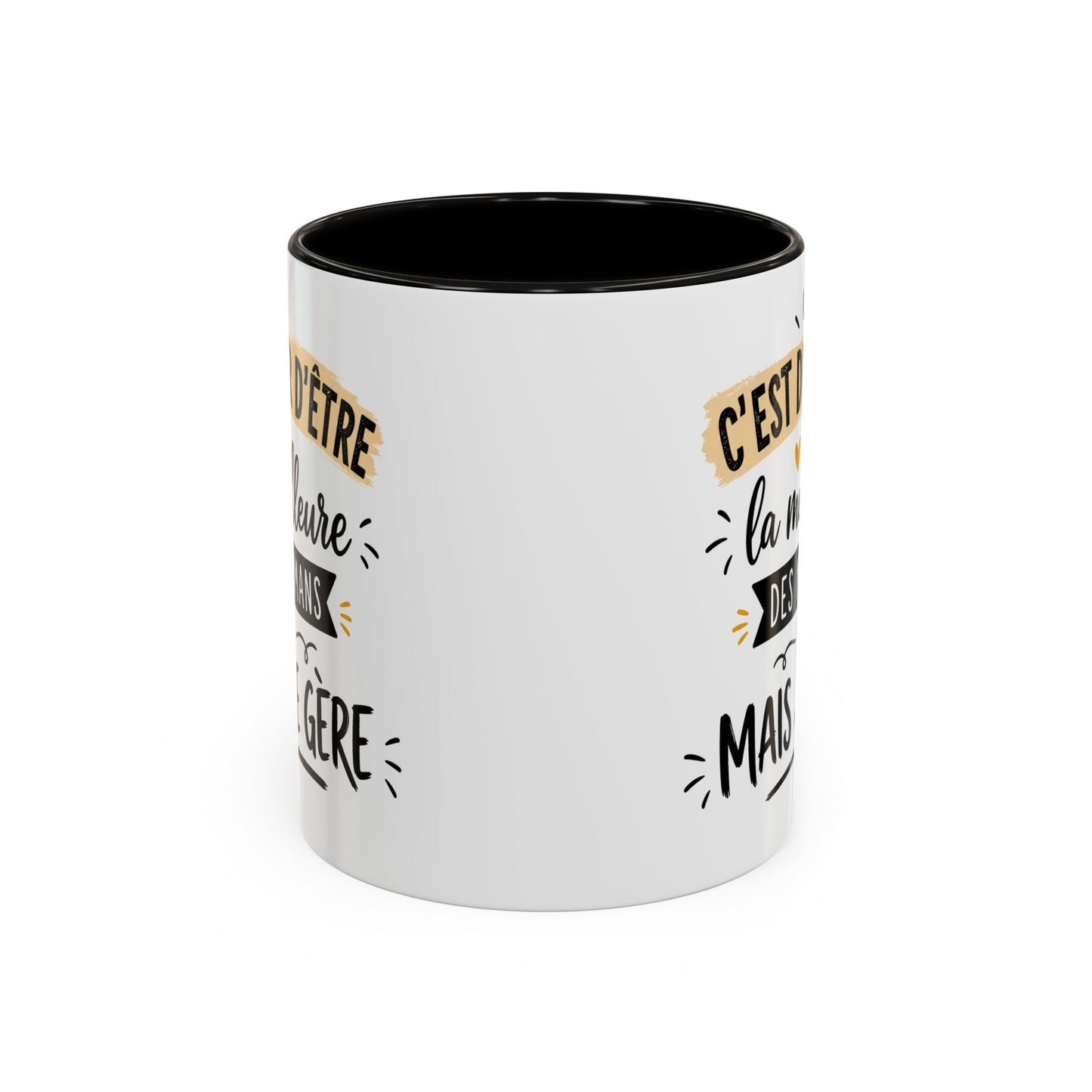 Tasse C’Est Dur D’Être La Meilleure Des Mamans Mais Je Gère – Mug Humour Maman Vintage – Cadeau Fête des Mères 325ml