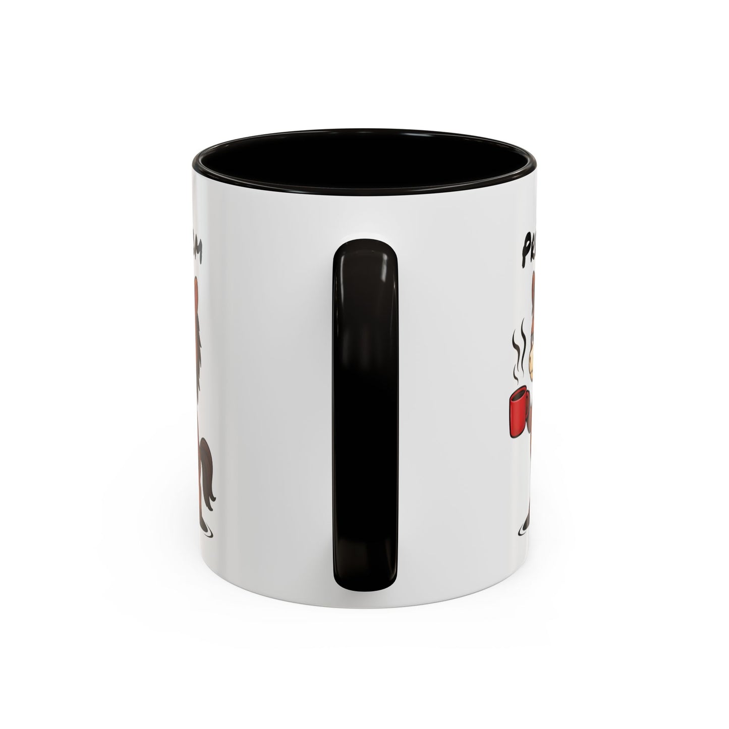 Mug Cheval Fatigué Personnalisable 325ml – Tasse Café Humoristique Prénom Cadeau Original Noir Bleu Rouge