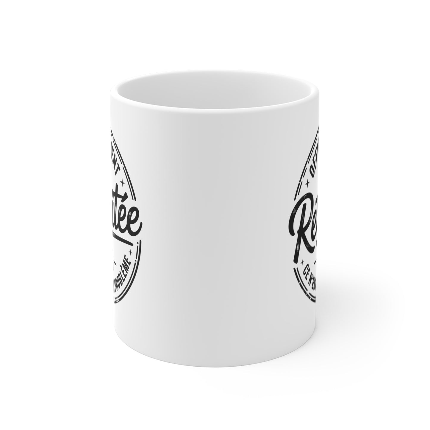 Tasse Retraite Femme 2026 – Officiellement Retraitée Ce N’est Plus Mon Problème – Mug Humour Cadeau Départ Retraite 325ml