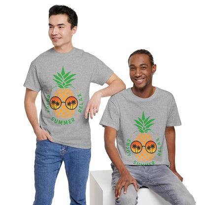 Tee shirt Unisex Ananas été Summer enjoy Relax Homme/femme idée cadeau